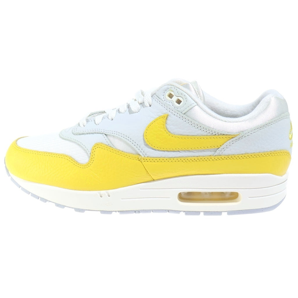 NIKE(ナイキ) WMNS AIR MAX 1 WHITE BRIGHT YELLOW DX2954-001 ウィメンズ エアマックス1 ローカットスニーカー ホワイト/イエロー US11.5/28.5cm