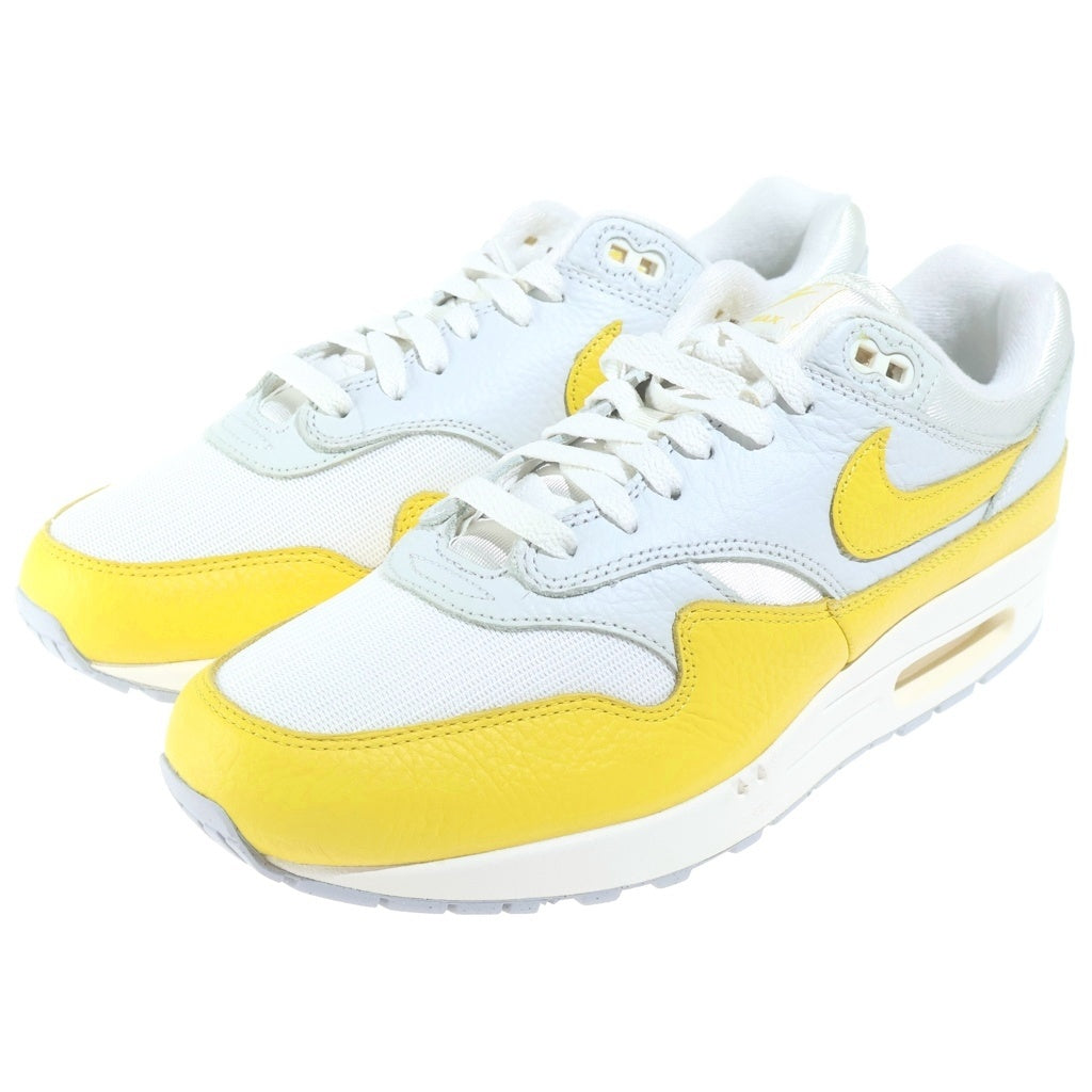 NIKE(ナイキ) WMNS AIR MAX 1 WHITE BRIGHT YELLOW DX2954-001 ウィメンズ エアマックス1 ローカットスニーカー ホワイト/イエロー US11.5/28.5cm