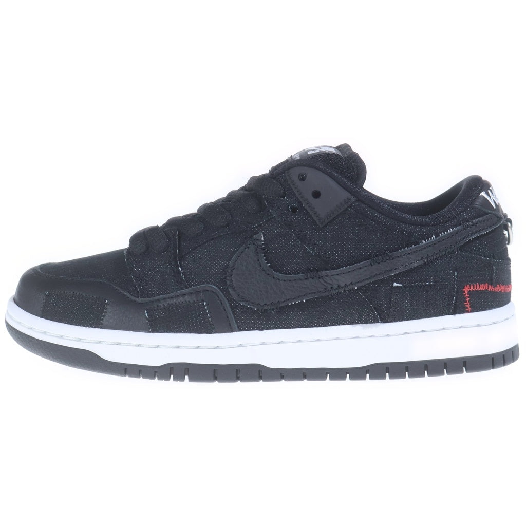 NIKE SB(ナイキエスビー) ×WASTED YOUTH DUNK LOW BLACK DENIM/VERDY DD8386-001 ウェイステッドユース ダンク ローカットスニーカー ブラック US5/23.5cm レディース