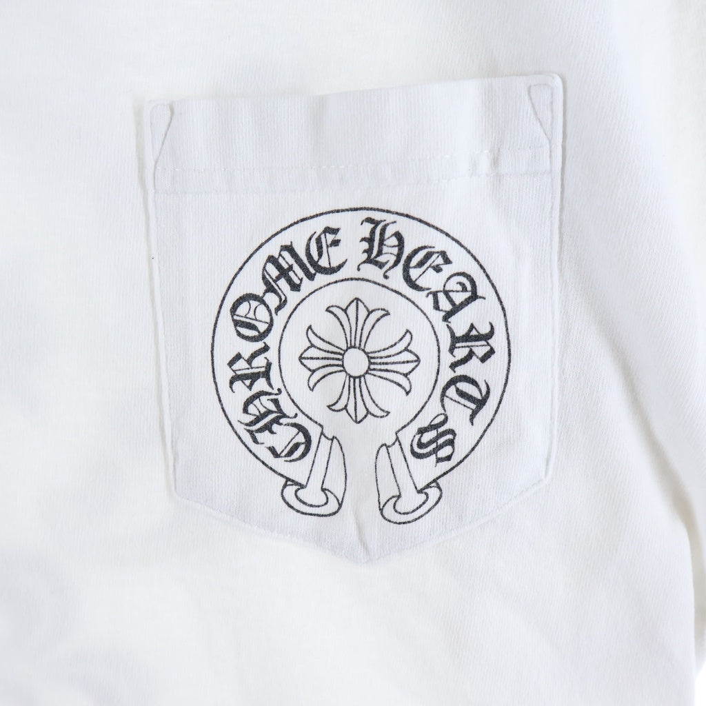 CHROME HEARTS(クロムハーツ) OLD Honolulu CHプラス TEE オールド ホノルル限定 バッグCHプラス 半袖Tシャツ カットソー ホワイト