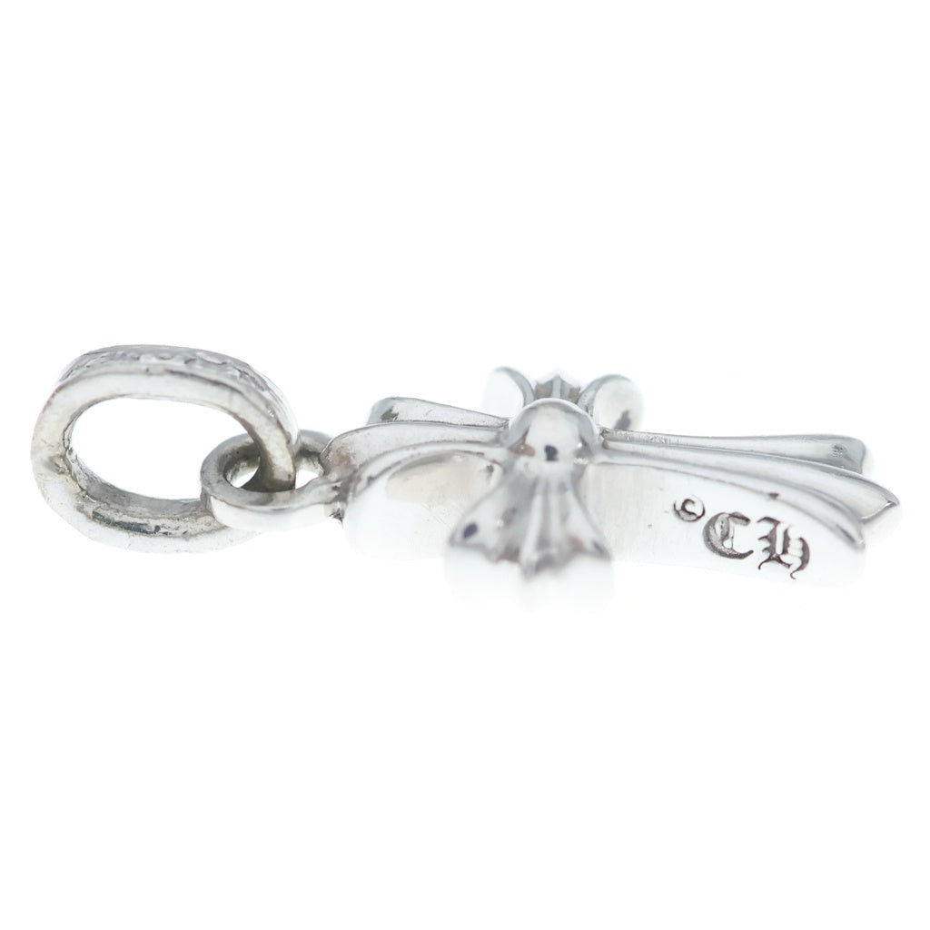 CHROME HEARTS(クロムハーツ) 18KWG CRS BBYFAT P/SAP ベイビーファット PAVEサファイア ホワイトゴールドネックレストップ