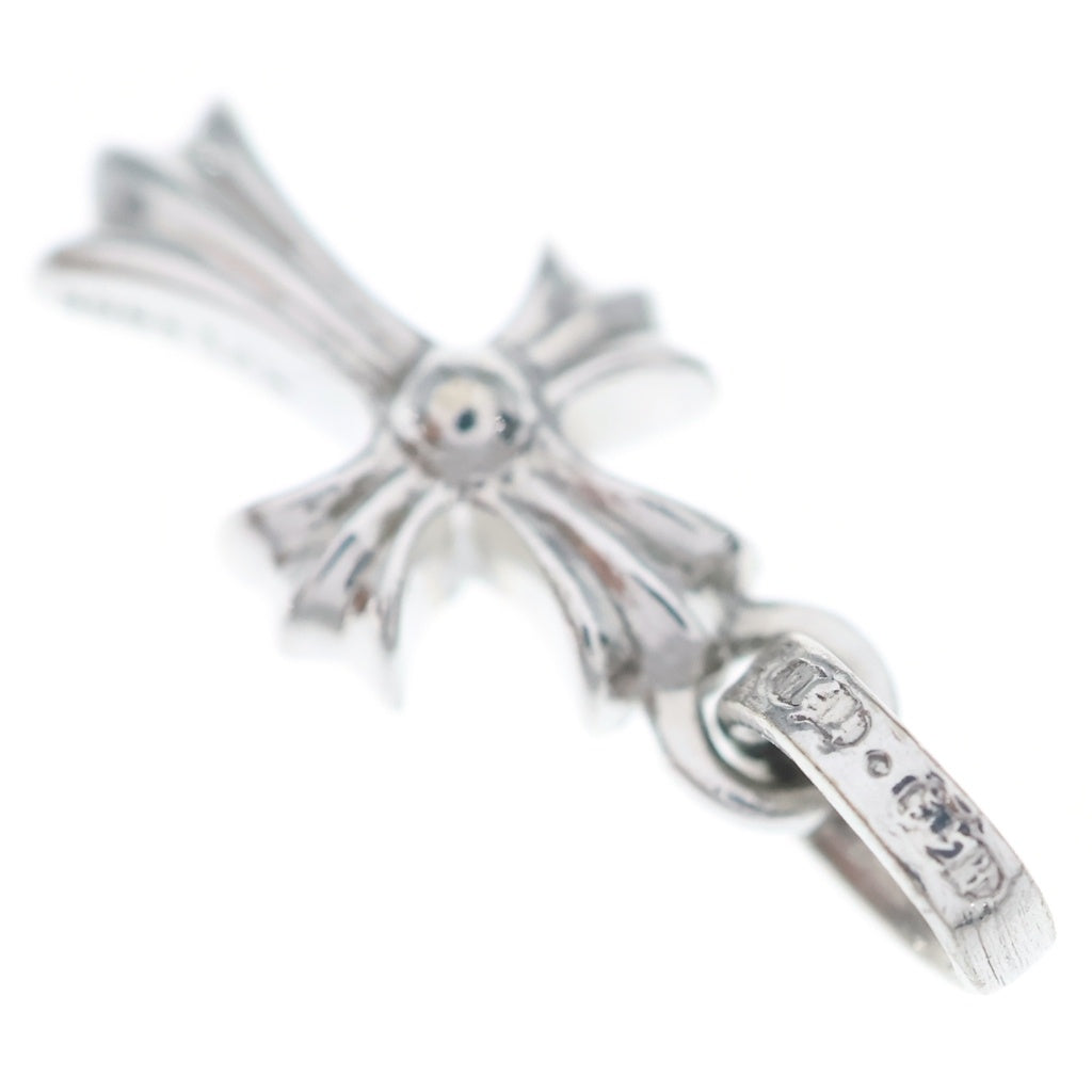 CHROME HEARTS(クロムハーツ) 18KWG CRS BBYFAT P/SAP ベイビーファット PAVEサファイア ホワイトゴールドネックレストップ