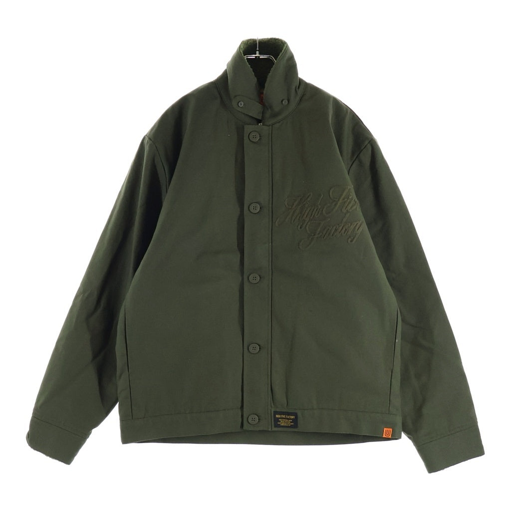 UNIVERSAL OVERALL(ユニバーサルオーバーオール) ×HIGH FIVE FACTORY N-1 JACKET ハイファイブファクトリー エヌワンスタンドカラー ジャケット カーキ 88000220