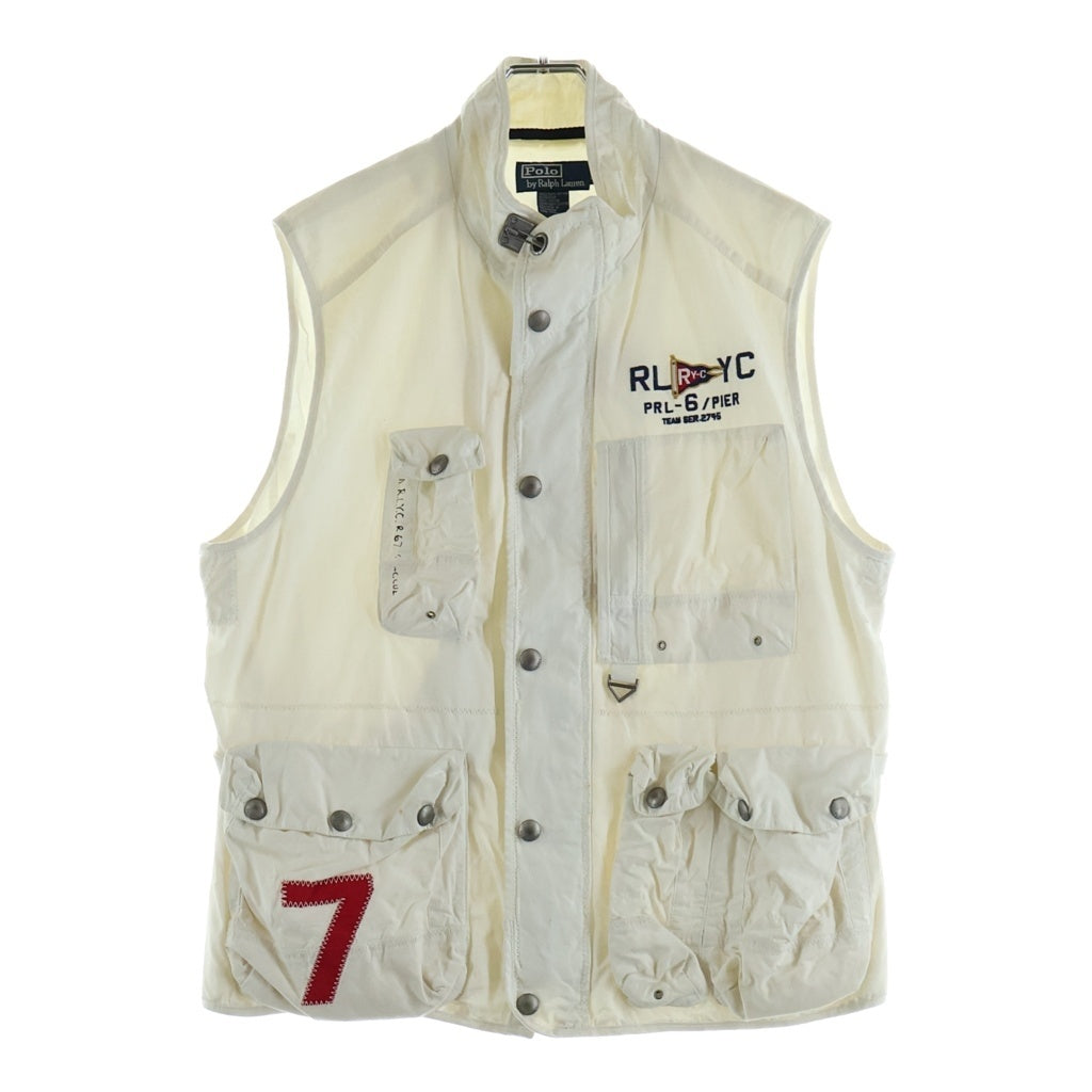 POLO RALPH LAUREN(ポロラルフローレン) 90s Multi Pocket Vest マルチポケット ベスト ジャケット ホワイト