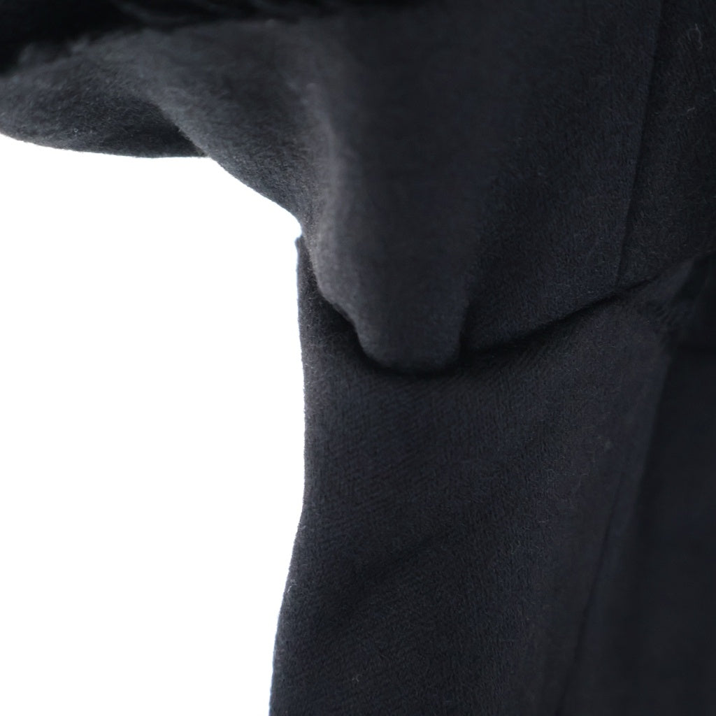 ALMOSTBLACK(オールモストブラック) 20AW カットオフ 再構築 ノッチドラペル テーラードジャケット ブラック 20AW-JK01