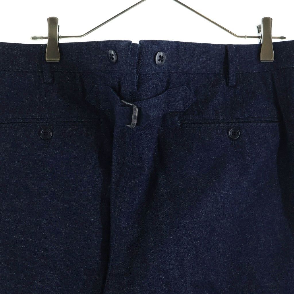 RRL(ダブルアールエル) ウールトラウザー コットン ロングパンツ ネイビー 0200000611