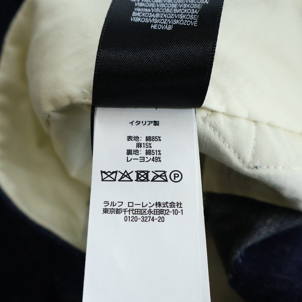 RRL(ダブルアールエル) ウールトラウザー コットン ロングパンツ ネイビー 0200000611