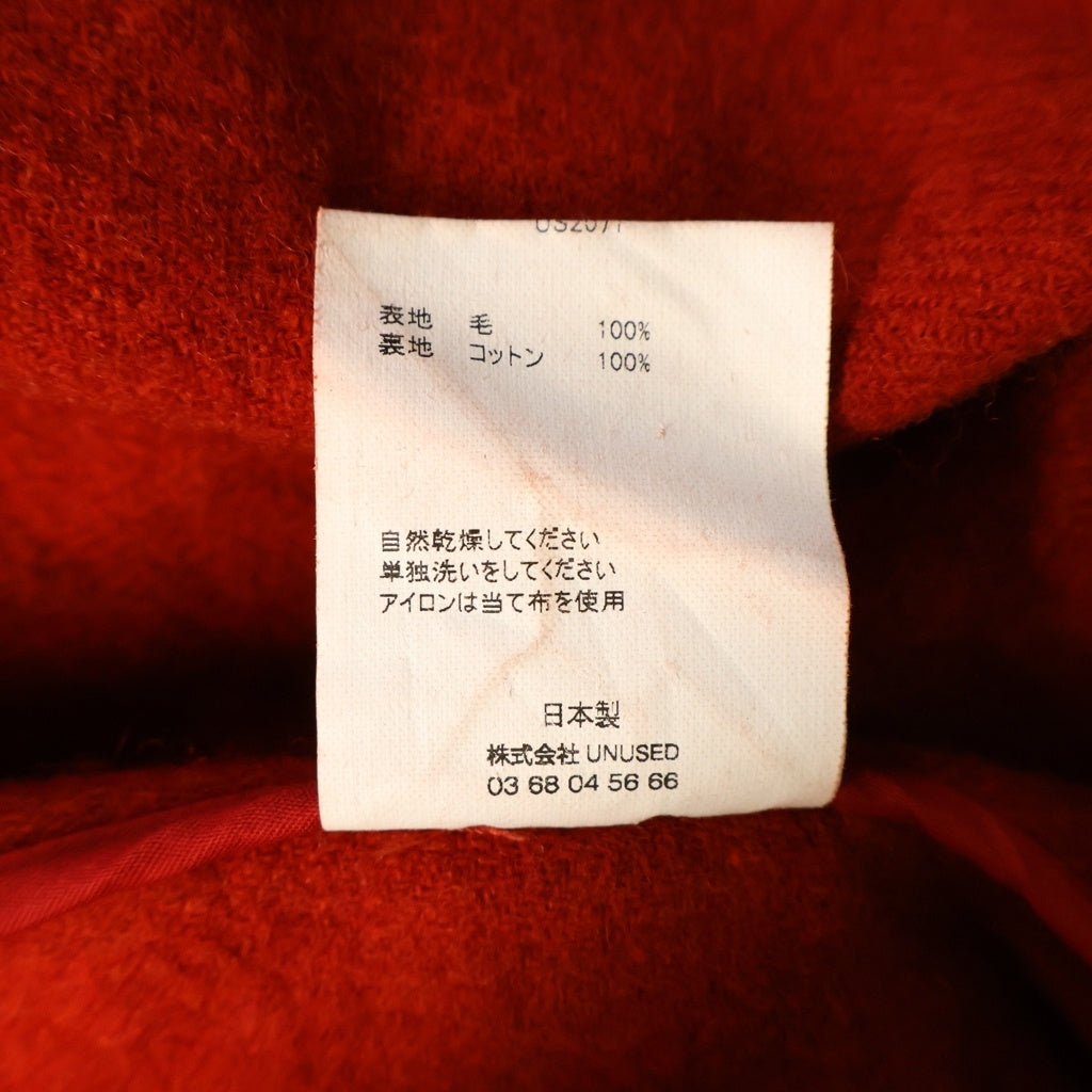 UNUSED(アンユーズド) マルチポケット ウール カメラジャケット レッド US2071