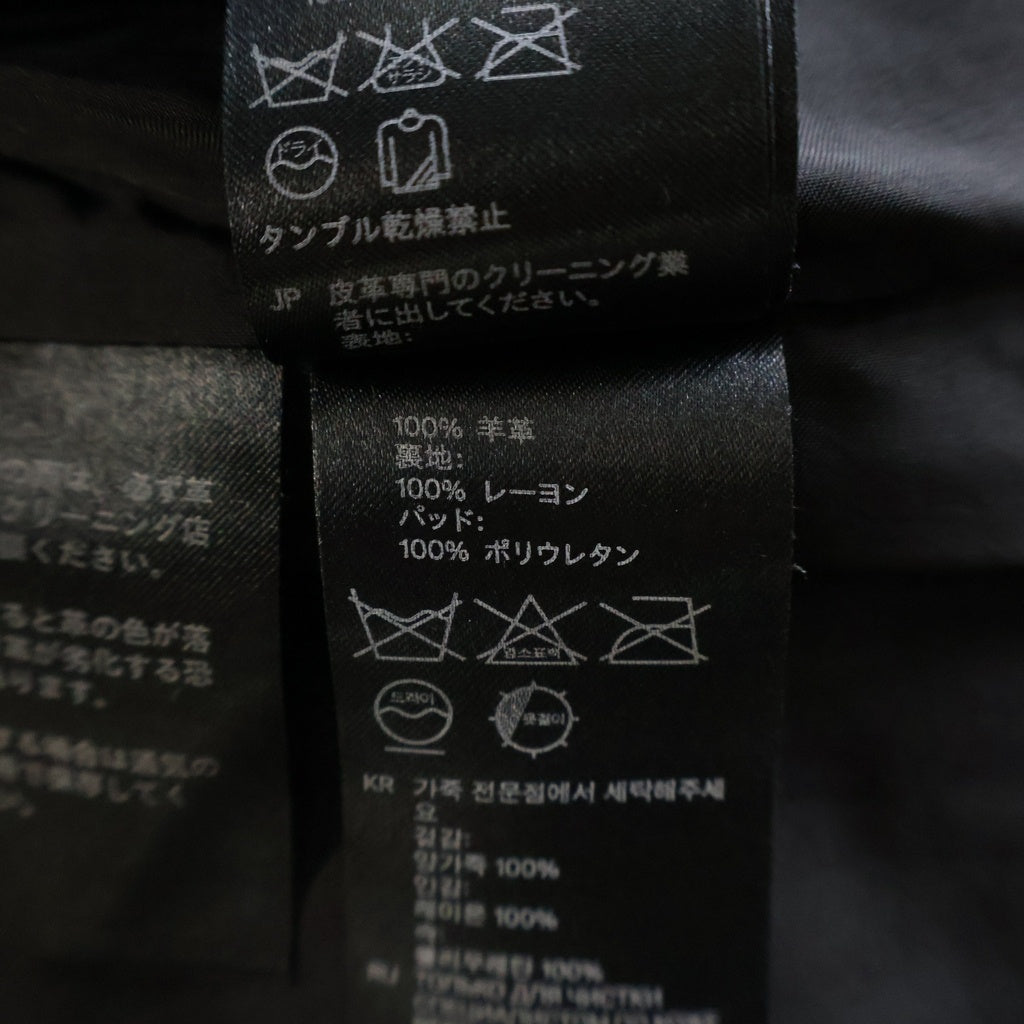 VERSACE(ヴェルサーチ) H&M別注 スタッズ ライダースジャケット ブラック