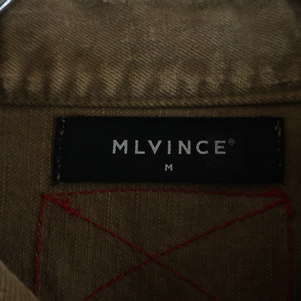 MLVINCE(メルヴィンス) ダメージ加工 デニムジャケット ブラウン