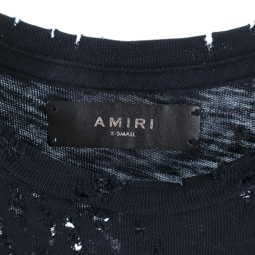 AMIRI(アミリ) ショットガン タンクトップ ノースリーブカットソー ブラック