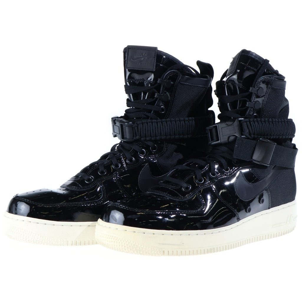 NIKE(ナイキ) WMNS SF AIR FORCE1 HIGH RUBY ROSE FORCE IS FEMALE BLACK AJ0963-001 ウィメンズ エアフォース1 ルビー ローズ ホース イズ フィメイル ハイカットスニーカー ブラック US12/29cm レディース