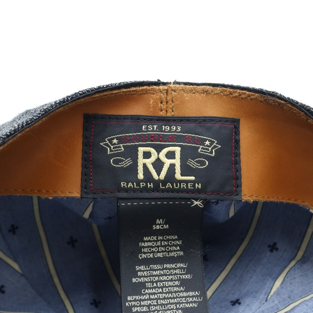 RRL(ダブルアールエル) ニュースボーイ ウール キャスケット ハンチング 帽子 グレー 782785609001