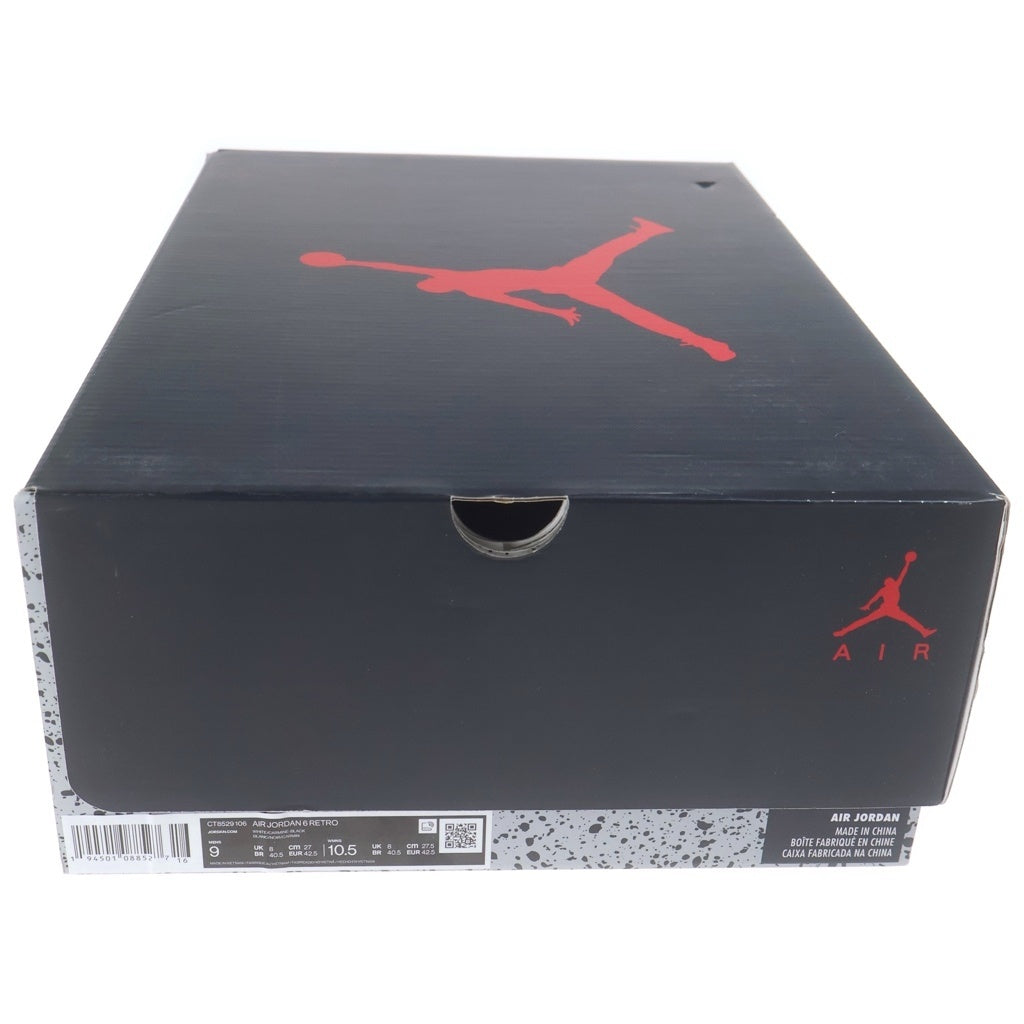 NIKE(ナイキ) AIR JORDAN6 CARMINE CT8529-106 エアジョーダン6 カーマイン ハイカットスニーカー ホワイト/レッド US9/27cm