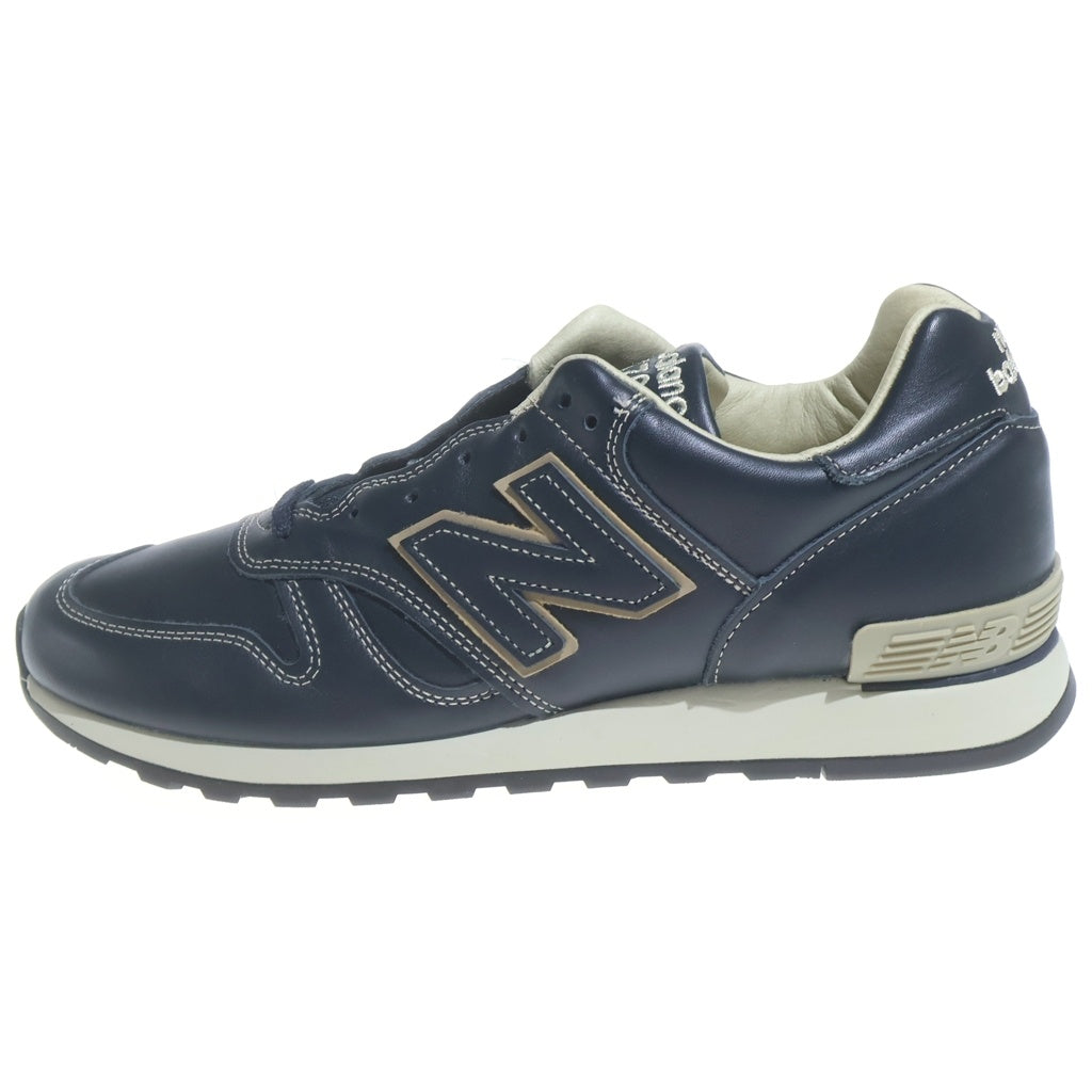 New Balance(ニューバランス) M670NVY オールレザー ローカットスニーカー ネイビー US9/27cm