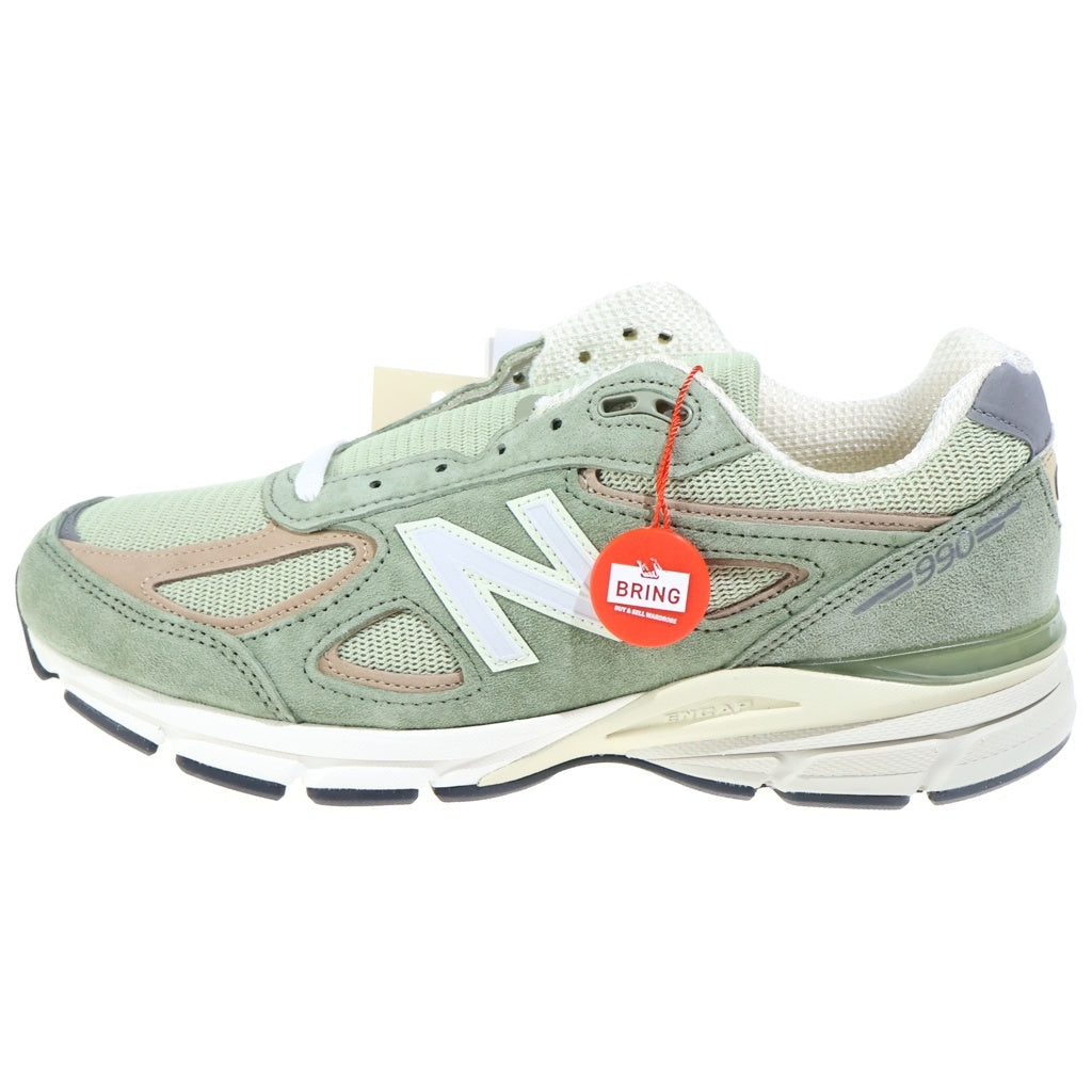 New Balance(ニューバランス) U990GT4 990V4 OLIVE スエード メッシュ ローカットスニーカー グリーン US9.5/27.5cm