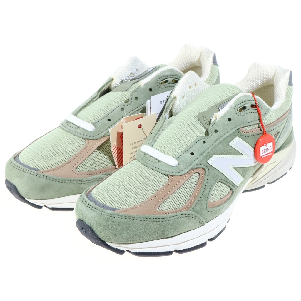 New Balance(ニューバランス) U990GT4 990V4 OLIVE スエード メッシュ ローカットスニーカー グリーン US9.5/27.5cm