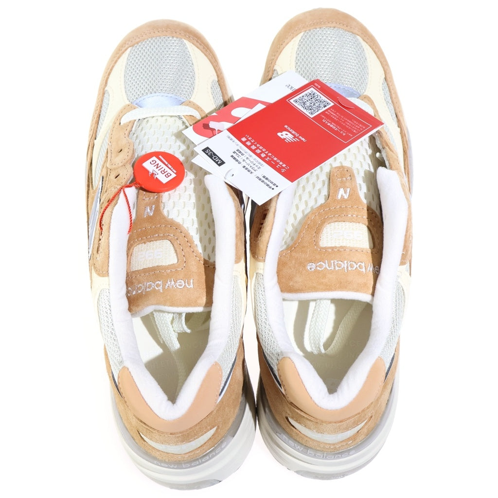 New Balance(ニューバランス) U992CC SWEET CARAMEL CALCIUM スエード メッシュ ローカットスニーカー ベージュ US9.5/27.5cm