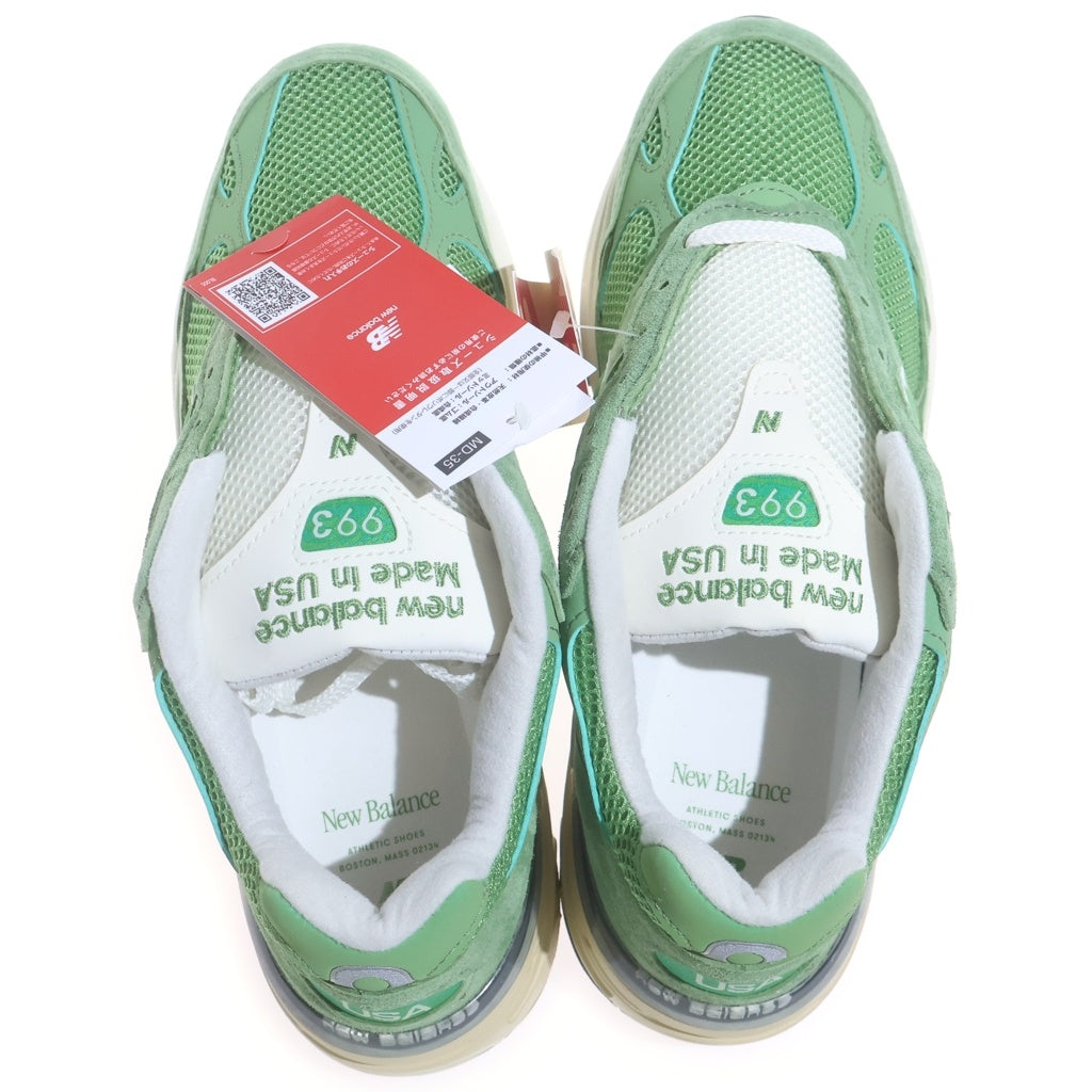 New Balance(ニューバランス) U993GW CHIVE スエード メッシュ ローカットスニーカー グリーン US9.5/27.5cm