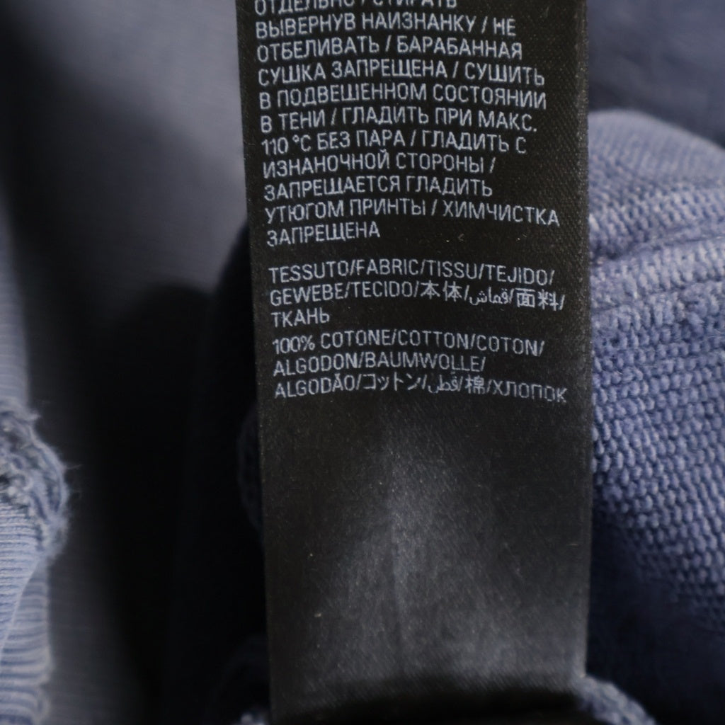 BALENCIAGA(バレンシアガ) 24SS Large Fit Hoodie ラージフィットフーディー パーカー ウォッシュド加工 ブルー 739024