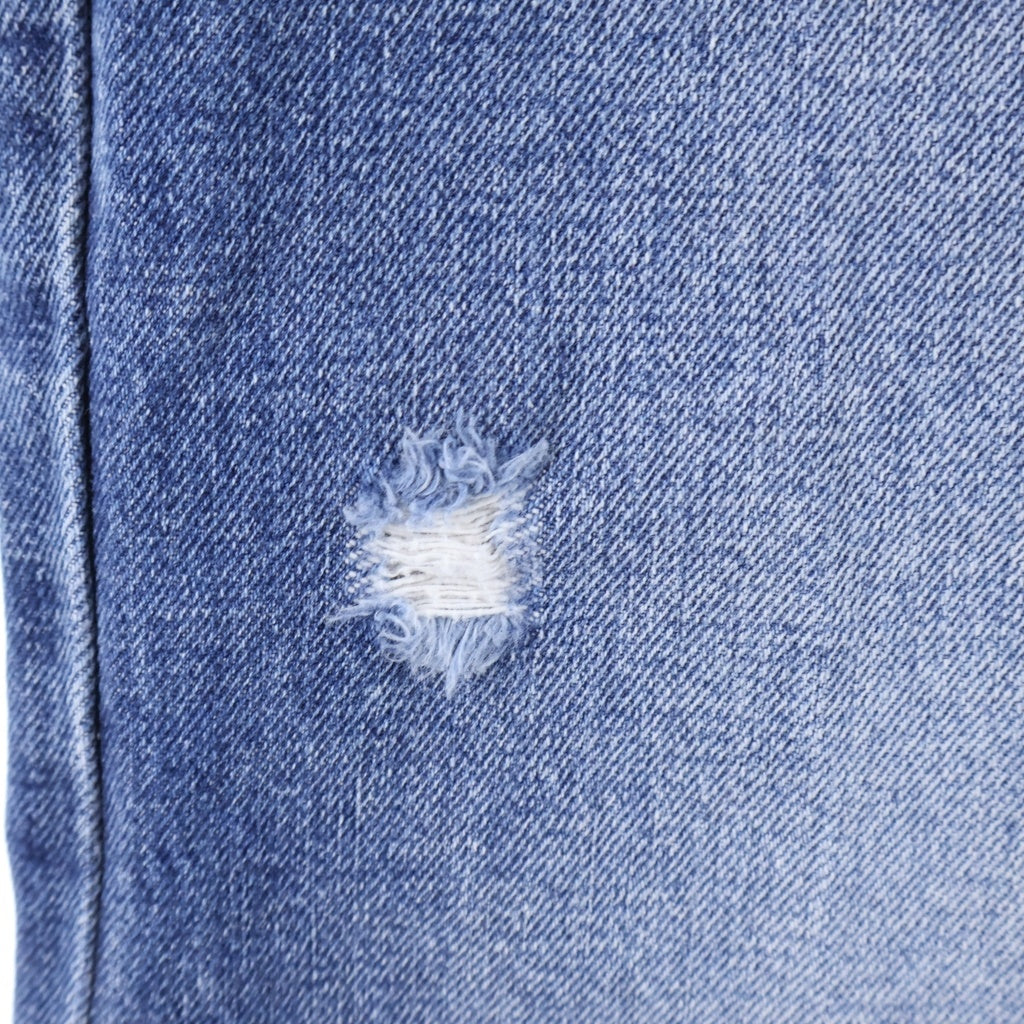 BALENCIAGA(バレンシアガ) 22AW Low Crotch Jeans クラッシュ加工ウォッシュド バギーデニムパンツ ジーンズ インディゴ 706652 TBP48