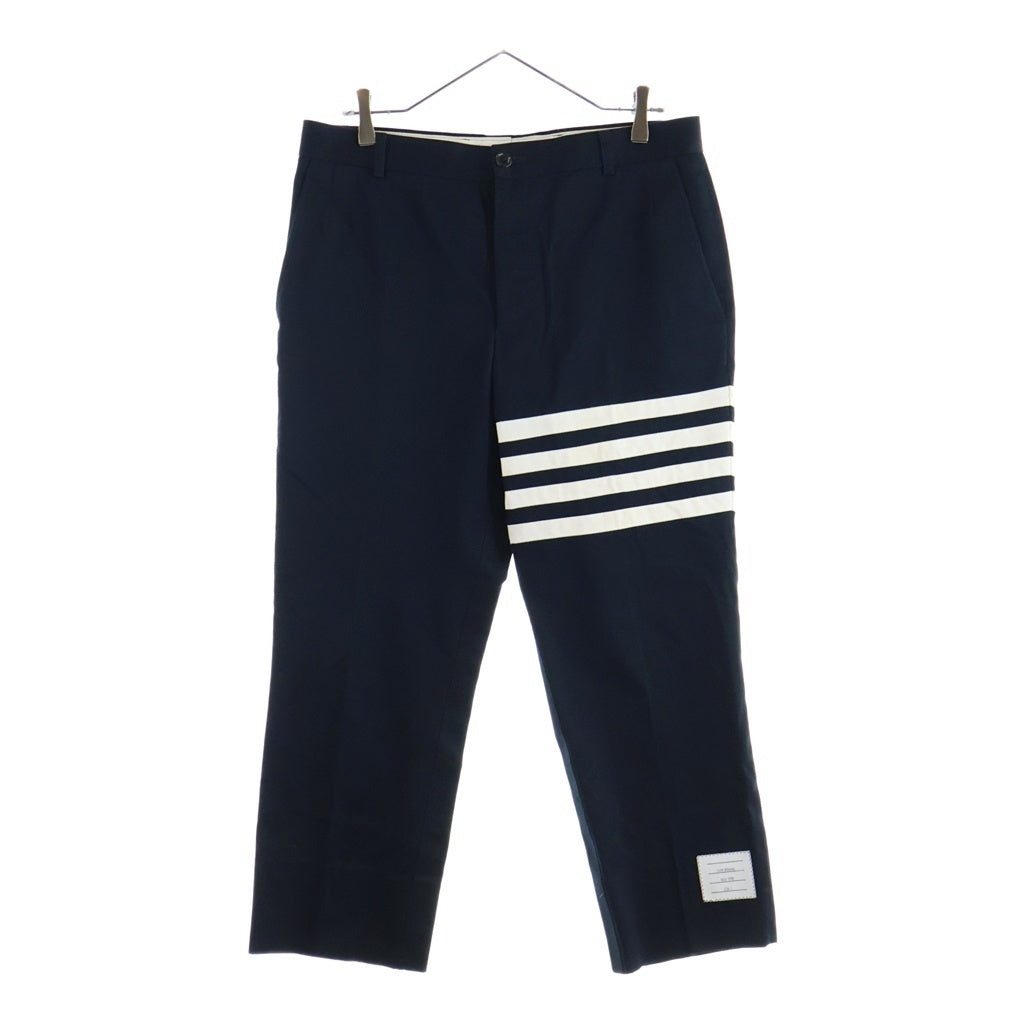 THOM BROWNE(トムブラウン) コットン ツイン 4BAR チノ トラウザー ネームタグ アップリケ MTU245A-03788415