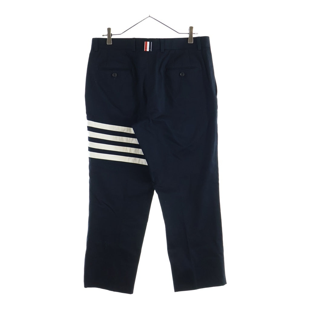 THOM BROWNE(トムブラウン) コットン ツイン 4BAR チノ トラウザー ネームタグ アップリケ MTU245A-03788415