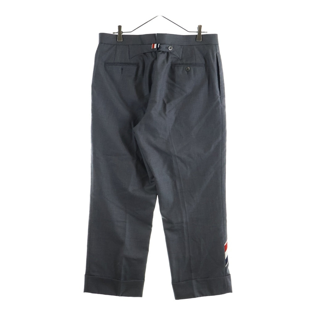 THOM BROWNE(トムブラウン) ダイアゴナル ストライプ クラシックトラウザー スラックスパンツ グレー MTC160A-00626035