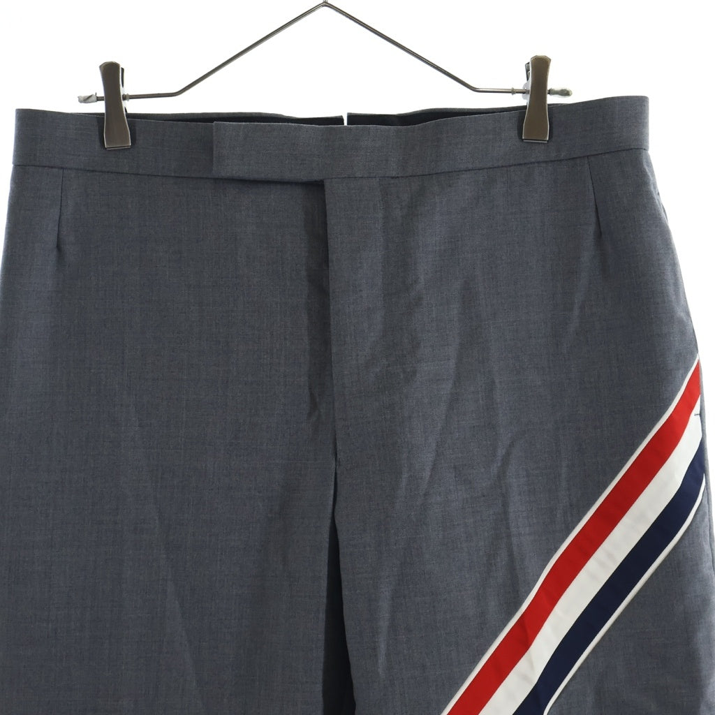 THOM BROWNE(トムブラウン) ダイアゴナル ストライプ クラシックトラウザー スラックスパンツ グレー MTC160A-00626035
