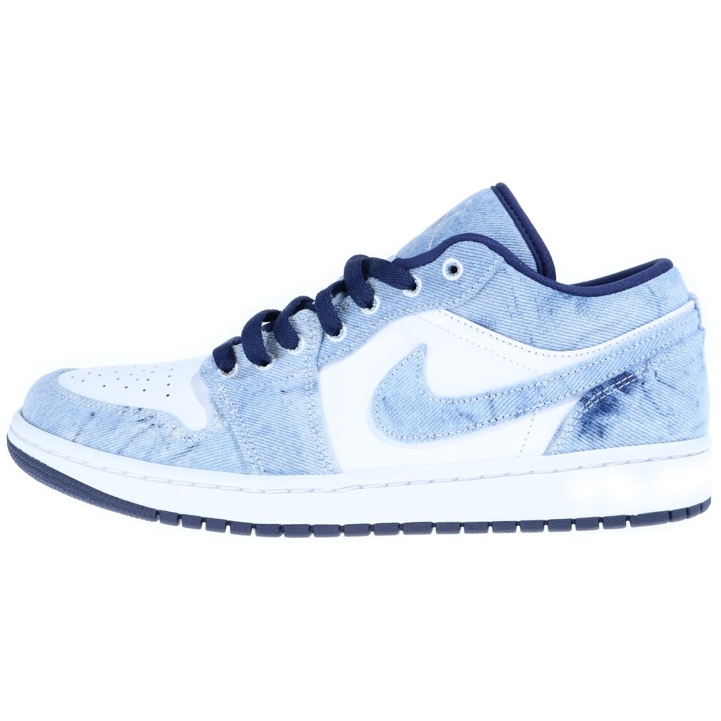 NIKE(ナイキ) AIR JORDAN 1 LOW WASHED DENIM エアジョーダン1 SE ウォッシュドデニム ローカットスニーカー インディゴ US10/28cm CZ8455-100
