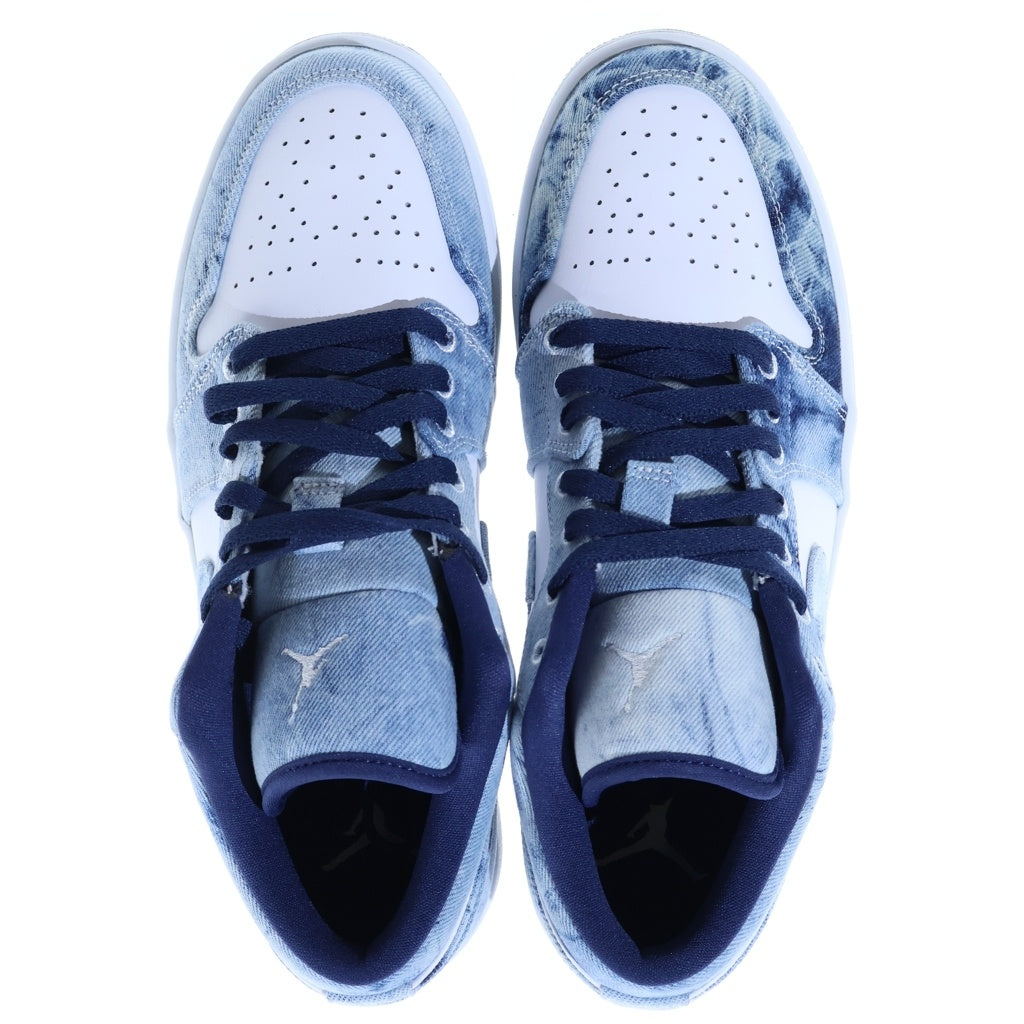 NIKE(ナイキ) AIR JORDAN 1 LOW WASHED DENIM エアジョーダン1 SE ウォッシュドデニム ローカットスニーカー インディゴ US10/28cm CZ8455-100
