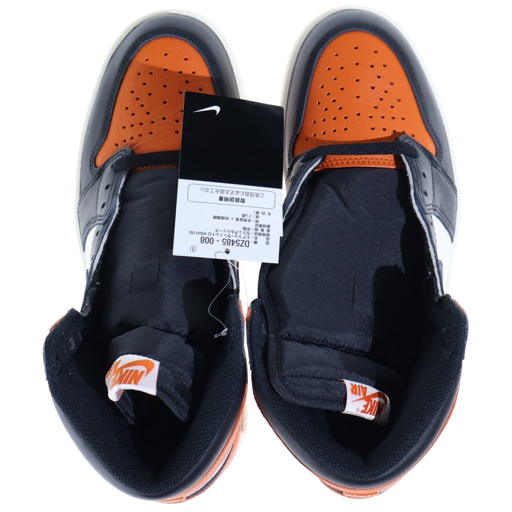 NIKE(ナイキ) AIR JORDAN 1 RETRO HIGH OG SHATTERED BACKBOARD エアジョーダン シャッタードバックボード ハイカットスニーカー オレンジ US9/27cm DZ5485-008