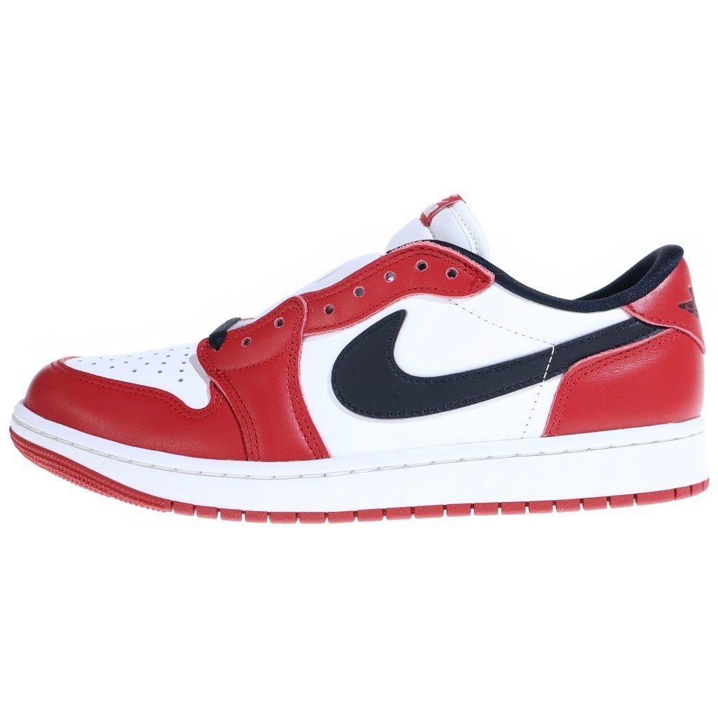 NIKE(ナイキ) AIR JORDAN1 LOW CHICAGO エアージョーダン1 シカゴ レザーローカットスニーカー レッド/ホワイト US9/27cm HQ6998-600