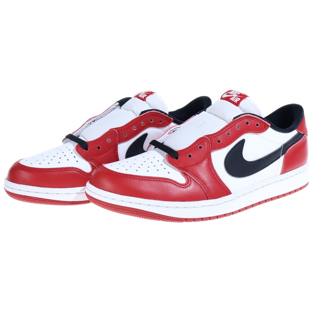 NIKE(ナイキ) AIR JORDAN1 LOW CHICAGO エアージョーダン1 シカゴ レザーローカットスニーカー レッド/ホワイト US9/27cm HQ6998-600