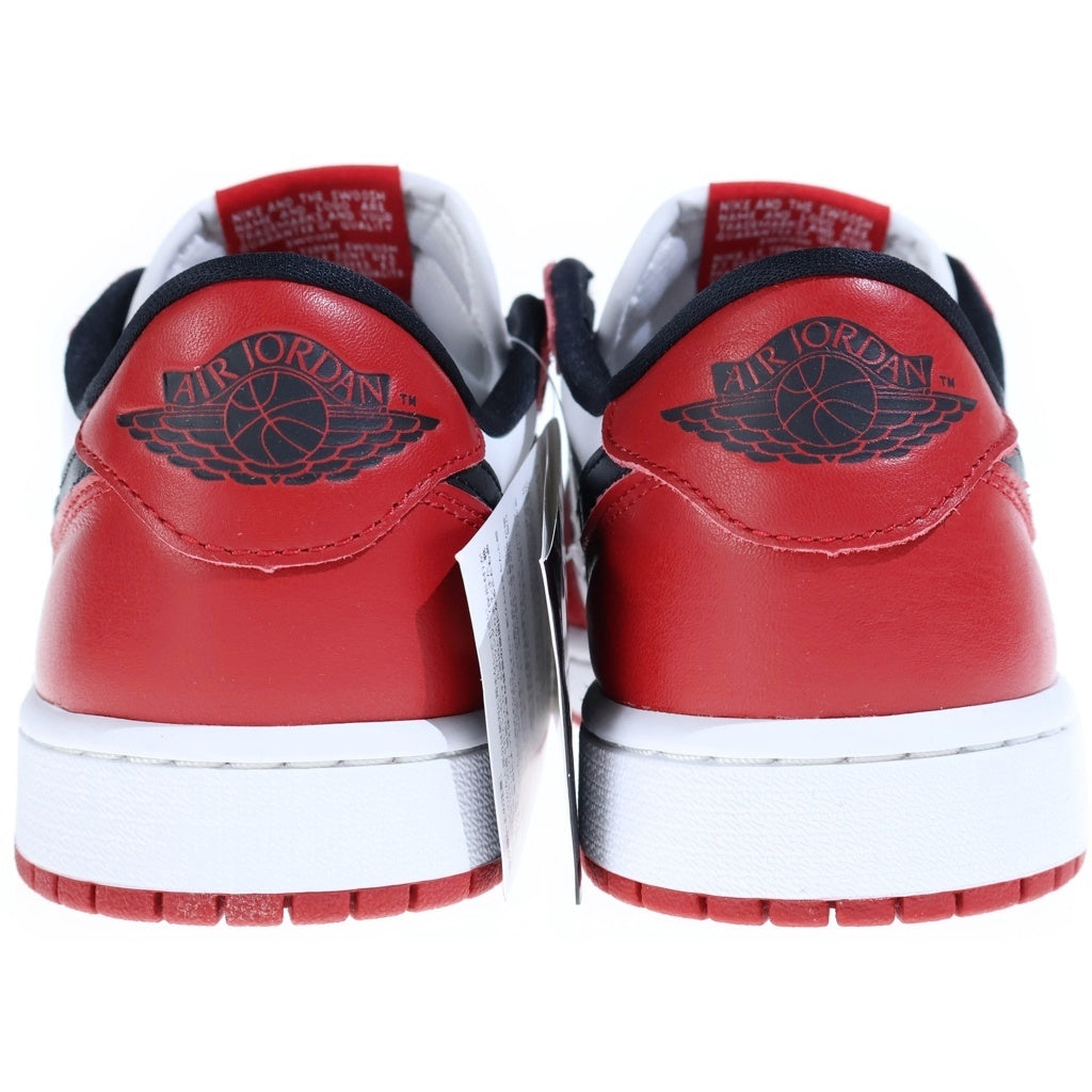 NIKE(ナイキ) AIR JORDAN1 LOW CHICAGO エアージョーダン1 シカゴ レザーローカットスニーカー レッド/ホワイト US9/27cm HQ6998-600