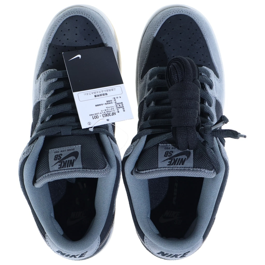 NIKE SB(ナイキエスビー) DUNK LOW PRO DARK SMOKE GREY ダンク ダークスモークグレー ローカットスニーカー ブラック/グレー US9/27cm HF3063-001