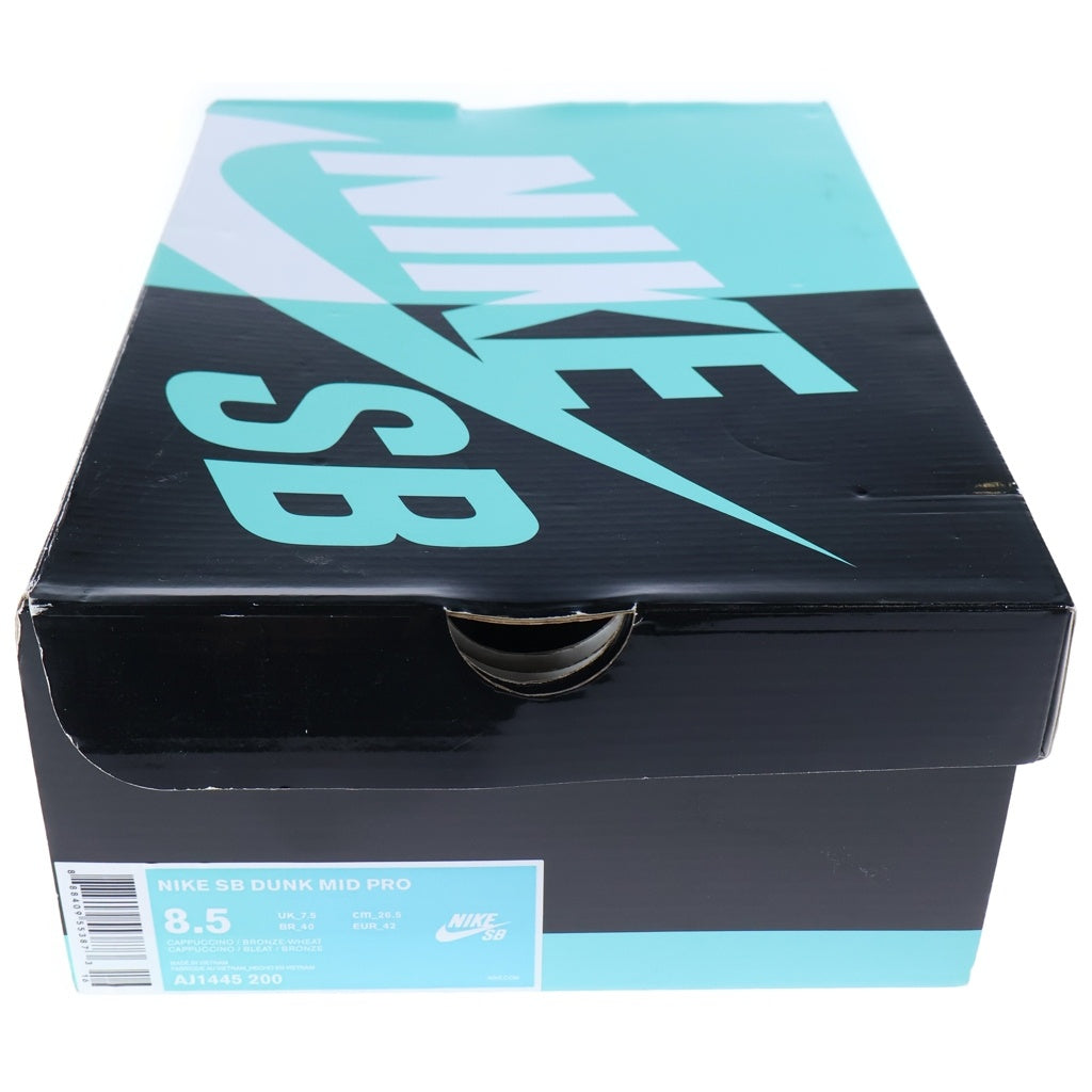 NIKE SB(ナイキエスビー) ZOOM DUNK MID PRO LEWIS MARNELL AJ1445-200 ダンク ミッド プロ ルイスマーネル ミッドカットスニーカー ブラウン US8.5/26.5cm