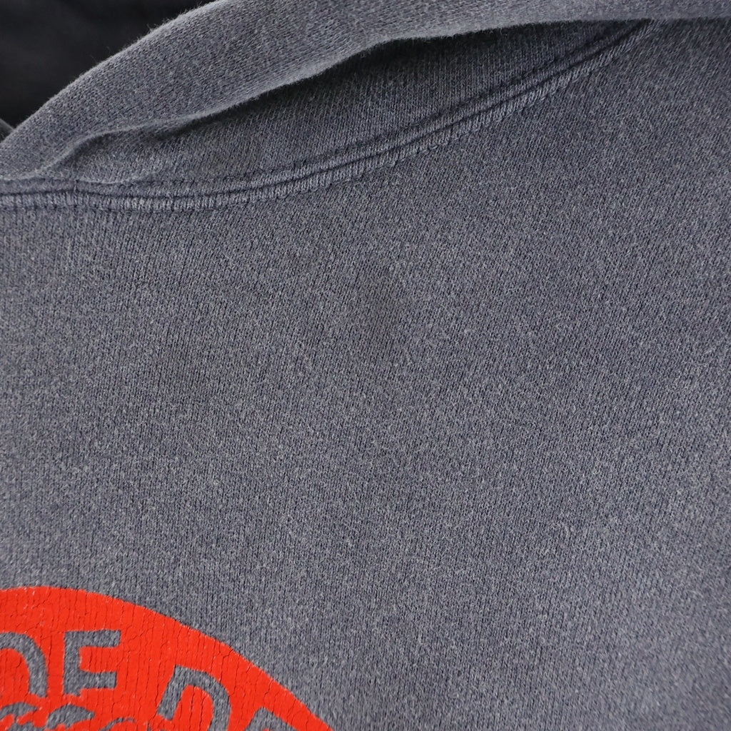 SAINT MICHAEL(セントマイケル) 24SS ANGEL HOODIE エンジェルプリント ユーズド加工 フーディー プルオーバーパーカー ブラック SM-YS8-0000-034