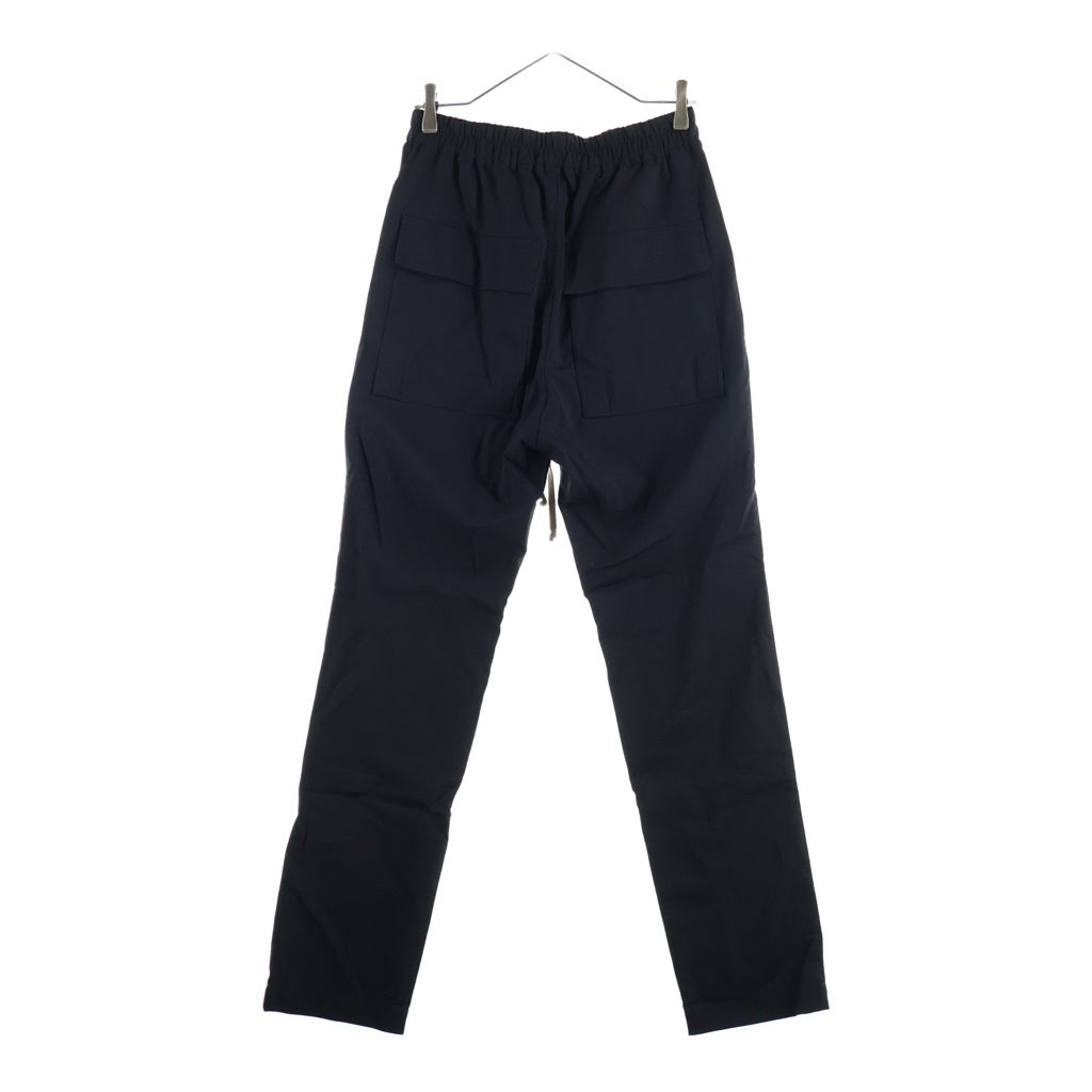 Rick Owens(リックオウエンス) 24SS Drawstring Slim Long Pants ドローストリング スリム ロング パンツ ブラック RU01D3390-ZL