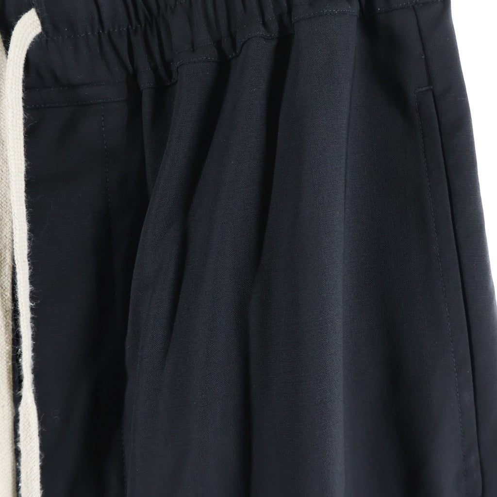 Rick Owens(リックオウエンス) 24SS Drawstring Slim Long Pants ドローストリング スリム ロング パンツ ブラック RU01D3390-ZL