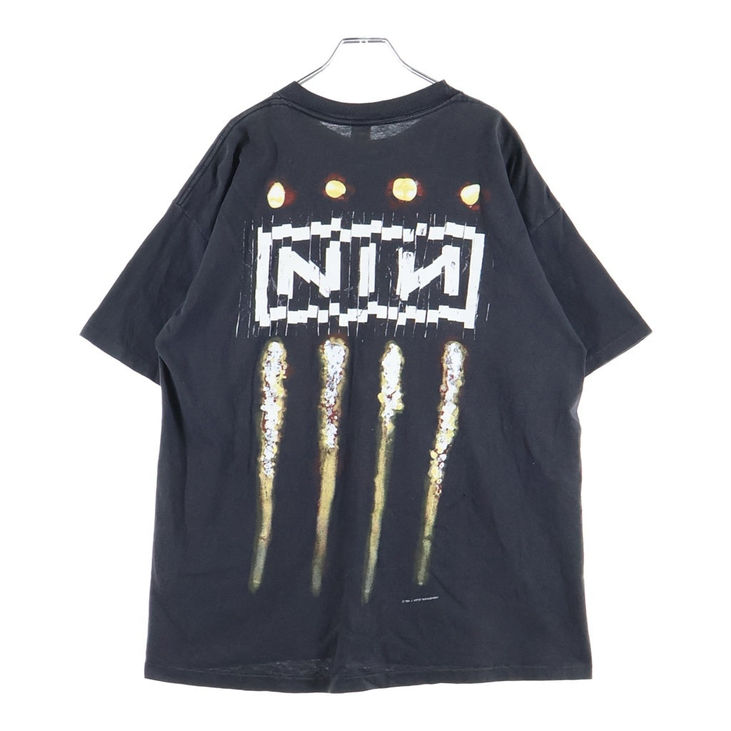 VINTAGE(ヴィンテージ) 90s NINE INCH NAILS THE DOWNWARD SPIRAL SHREDDER TEE ナインインチネイルズ ダウンワードスパイラル シュレッダー 両面プリント半袖Tシャツ ブラック