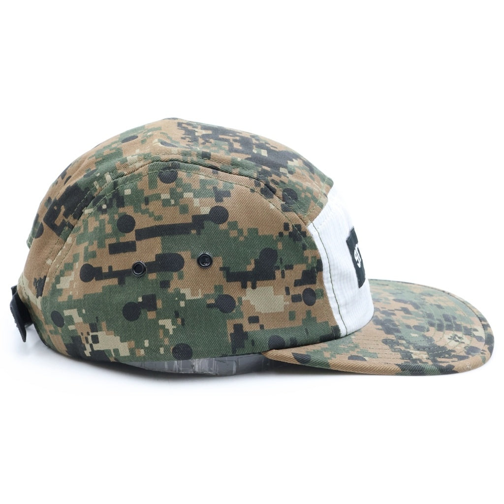 SUPREME(シュプリーム) 13SS ×COMME des GARCONS SHIRT Camp Cap ×コムデギャルソンシャツ ボックスロゴ デジタルカモフラージュデザイン キャンプ キャップ ブラウン/グリーン