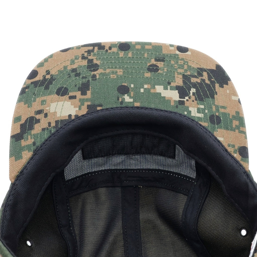 SUPREME(シュプリーム) 13SS ×COMME des GARCONS SHIRT Camp Cap ×コムデギャルソンシャツ ボックスロゴ デジタルカモフラージュデザイン キャンプ キャップ ブラウン/グリーン