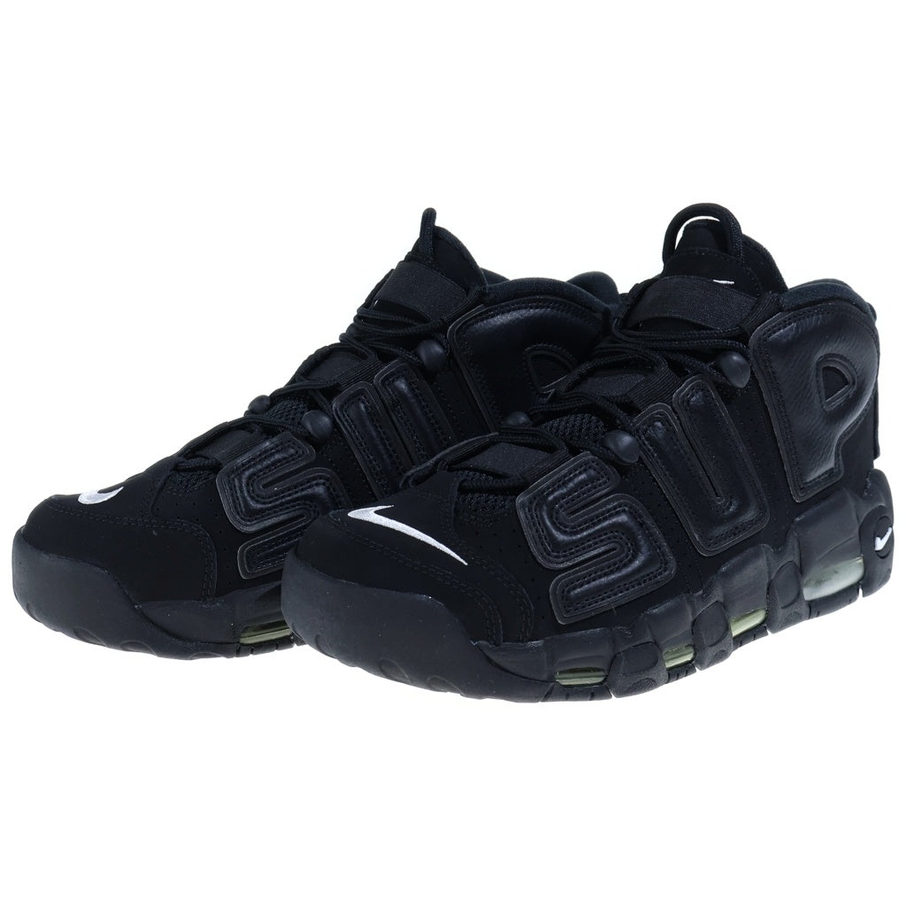 NIKE(ナイキ) ×SUPREME AIR MORE UPTEMPO 902290-001 シュプリーム エアモア アップテンポ ハイカットスニーカー ブラック US9.5/27.5cm