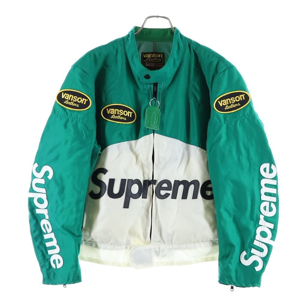 SUPREME(シュプリーム) 21SS ×Vanson Leathers Cordura Jacket Green ヴァンソンレザー コーデュラ ナイロンジャケット グリーン