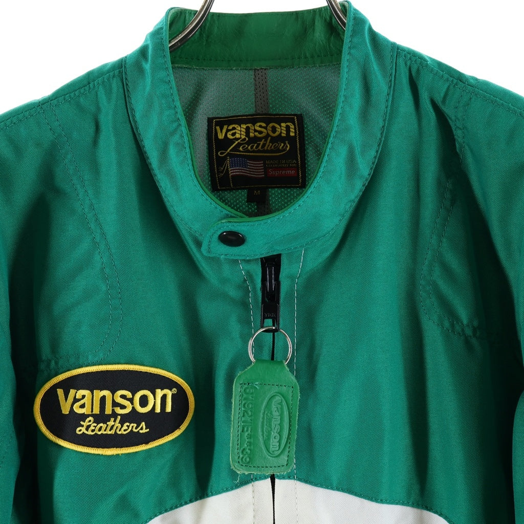 SUPREME(シュプリーム) 21SS ×Vanson Leathers Cordura Jacket Green ヴァンソンレザー コーデュラ ナイロンジャケット グリーン
