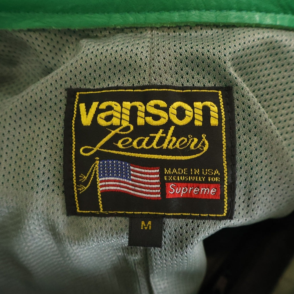 SUPREME(シュプリーム) 21SS ×Vanson Leathers Cordura Jacket Green ヴァンソンレザー コーデュラ ナイロンジャケット グリーン