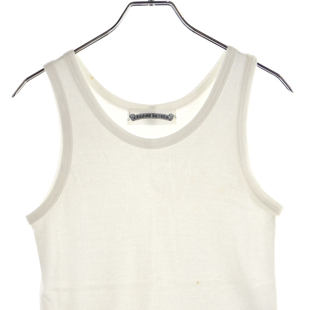 CHROME HEARTS(クロムハーツ) Ribbed Tank Top リブ タンクトップ グンゼタグ カットソー ホワイト