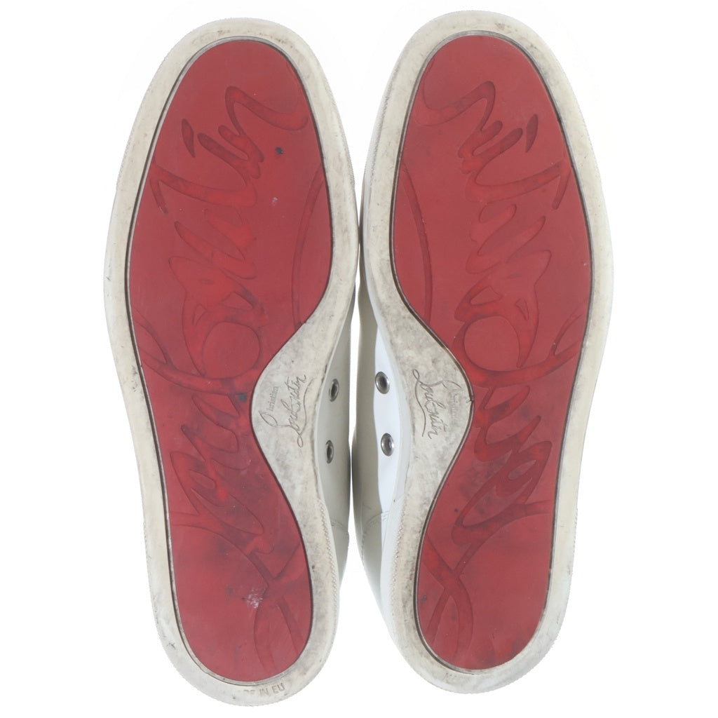 CHRISTIAN LOUBOUTIN(クリスチャンルブタン) LOUIS JUNIOR STRASS ルイス ジュニア ストラス ローカットスニーカー ホワイト US6.5/24.5cm
