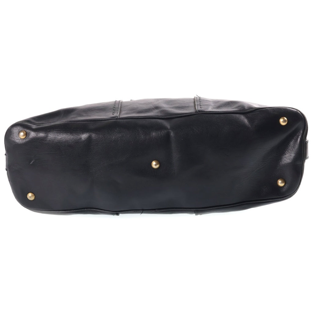 Yves Saint Laurent rive gauche(イヴサンローランリヴゴーシュ) ミューズ パテントレザー ショルダー トートバッグ ブラック 153959 レディース